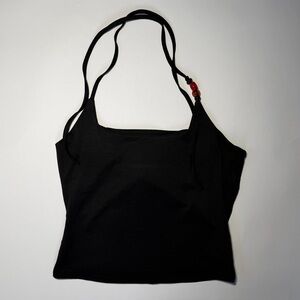 Black Sleeveless Top with Straps